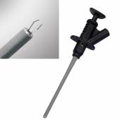 Klemmpr&uuml;fspitze SCHWARZ mit 4mm Buchse / f&uuml;r Messleitung