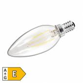 Led Leuchtmittel FILAMENT E14 warmweiß 2700K 200lm 360 230V 2W Kerzen-Form