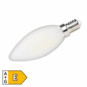 Led Leuchtmittel FILAMENT-matt E14 warmweiß 2700K 370lm 360 230V 4W Kerzen-Form