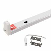 Deckenleuchte 230V f&uuml;r 1x T8 Led R&ouml;hre 60cm, Einzel-Halter Sockel G13