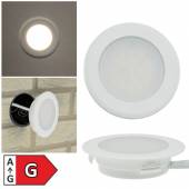  Led Wandeinbauleuchte LEBL-28 neutralweiß weiß  74mm 230V 2W 150lm IP44 Einbau UP Schalterdose