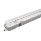 Feuchtraum-Deckenleuchte IP65 230V für 1x T8 Led Röhre 60cm, Sockel G13 Wannenleuchte