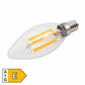 Led Leuchtmittel FILAMENT E14 warmweiß 2700K 820lm 330 230V 6W Kerzen-Form