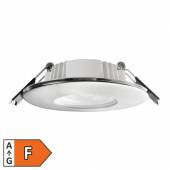 Led Decken-Einbauleuchte EL-315 edelstahl-optik neutralwei&szlig; 230V 4,9W 450lm IP65 �88mm