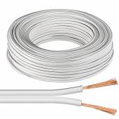 10m flexible Zwillings-Litze 2x1,5mm� wei&szlig;-wei&szlig;/grau