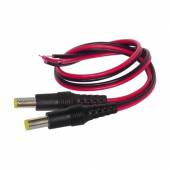 2er Pack DC Hohlstecker 5,5x2,1mm mit Kabel / Stromversorgungsstecker Koaxialstecker Steckverbinder