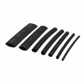 7tlg. Schrumpfschlauch-Set mit Innenkleber schwarz lose 7 Größen je 10cm