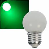 LED Tropfenlampe Glas GRÜN E27 0,7W 4 Leds / Dekolampe Leuchtmittel für Lichterkette