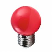 LED Tropfenlampe E27 ROT 10lm 1,0W 6 SMD Leds / Dekolampe