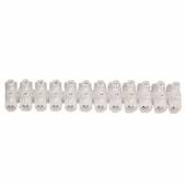 Lüsterklemmen transparent für 1,5-2,5mm, 12 Klemmen Messingeinsatz