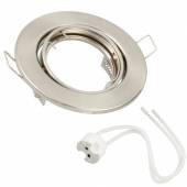      Deckeneinbaustrahler schwenkbar SR90 chrom-matt GU5,3 88mm für MR16 Leuchtmittel
