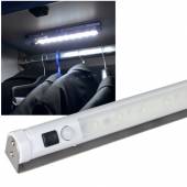 LED Unterbauleuchte WEIß mit Bewegungsmelder kabellos Möbelleuchte batterie-betrieb