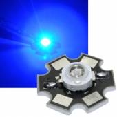HighPower Led 1 Watt blau auf Star Platine 460~470nm 45~55lm 3,3-3,5V 350mA