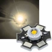 HighPower Led 1 Watt warmweiß auf StarPlatine 2700~3000K 50~60lm 3,0-3,3V 350mA
