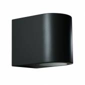 Wand-Leuchte CTW-1 V2 schwarz GU10 230V, IP44 Aussen-Bereich 1 flammig down