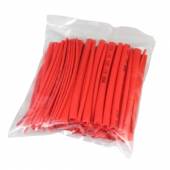 100 St&uuml;ck Schrumpfschlauch ROT lose, Sortiment Set