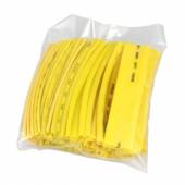 100 Stück Schrumpfschlauch GELB lose,  Sortiment Set