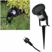  Gartenstrahler CT-GS10 schwarz für GU10 Leuchtmittel 230V mit Erdspieß