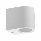 Wand-Leuchte CTW-1 V2 wei&szlig; GU10 230V, IP44 Au&szlig;en-Bereich 1 flammig down