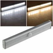 LED Batterie Unterbauleuchte LUB-ALU10 mit Bewegungsmelder Magnet-Halter kabellos Möbelleuchte