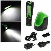  Profi AKKU Stableuchte FlexiLED 300+ 250lm COB Led inkl Ladestation Magnethalter KFZ Ladekabel