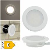 Led Wandeinbauleuchte EBL-HV65 weiß  74mm 230V 2W 230lm IP44 Einbau UP Schalterdose