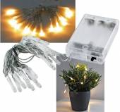  Mini LED Lichterkette warmweiß 20 LEDs batteriebetrieb