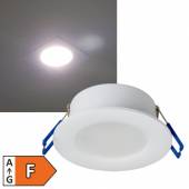     Led Deckeneinbauleuchte Flat-30 FR R neutralweiß 230V 5W 500lm IP44 85mm Innen & Außen