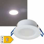     Led Deckeneinbauleuchte Flat-30 FR R neutralwei&szlig; 230V 5W 500lm IP44 �85mm Innen & Au&szlig;en