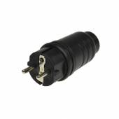    Schutzkontakt Gummi-Stecker IP44 230V Spritzwassergeschützt Außen Outdoor