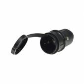    Schutzkontakt Gummi-Kupplung IP44 230V Spritzwassergeschützt Außen Outdoor