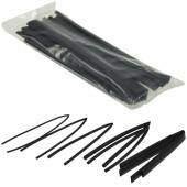 Schrumpfschlauch Set mit Innenkleber schwarz lose 7 Größen je 50cm