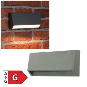   Led Außen Wandleuchte KWL-158  grau 200lm 230V 3W IP65 Aufbau Wandlampe Fassadenstrahler