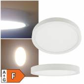 flache Led Deckenleuchte Wandleuchte Santano rund � 170/225/300/400x24mm 230V IP20 slim