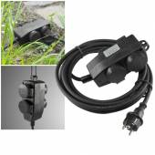 5/10 Meter 4-fach Verteiler-Verl&auml;ngerungs-Kabel f&uuml;r Au&szlig;en-Bereich Garten-Steckdose Outdoor 230V