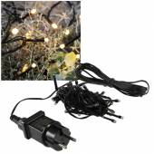 4m LED Lichterkette CT-ALK040sw 40 Leds WARMWEIß schwarzes Kabel für Außen & Innen