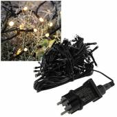 10m LED Lichterkette CT-ALK100sw 100 Leds WARMWEIß schwarzes Kabel für Außen & Innen