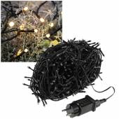 60m LED Lichterkette CT-ALK600sw 600 Leds WARMWEIß schwarzes Kabel für Außen & Innen
