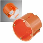 winddichte Hohlwanddose Schalterdose Winddicht orange  68x61mm Hohlraum-Dose Gerätedose