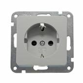  DELPHI Schutzkontakt-Steckdose silber Klemmanschluss ohne Rahmen 250V~ 16A