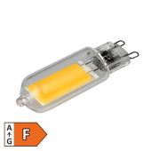 LED Stiftsockellampe G9 warmwei&szlig; 3000K aus Glas 4W 400lm COB-Gl&uuml;hbirne
