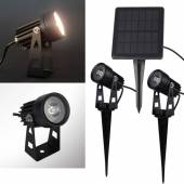 2er Set Led Solar Strahler CT-SolarSpot-2 Lichtstark 150lm