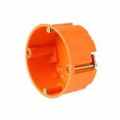 Hohlwanddose flach orange  68 x 35mm Hohlraum-Dose, flache Gerätedose