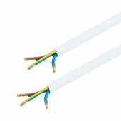2m universal Anschlussleitung 3x1,5mm� wei&szlig; blanke Enden 230V 16A