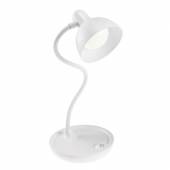 kabellos Led Schreibtisch-Leuchte wei&szlig; dimmbar mit TOUCH Schalter batterie Schreibtischlampe