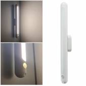  Akku LED Unterbau-Leuchte 33cm Magnethalter mit PIR Bewegungsmelder kabellos Möbelleuchte