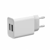 USB Netzteil Ladeger&auml;t 10W mit 2x USB A Buchse, 230V -> 5V 2A