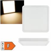 flache Led Deckenleuchte Wandleuchte Santano eckig 230x230/300x300x24mm 230V IP20 slim