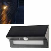 Solar Led Wandleuchte SWL-AS400 75/400/600lm mit Bewegungsmelder, 3 Leuchtfunktionen