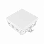 Aufputz Kabelabzweigkasten weiß IP55, 12 Kabeleinführungen 85x85mm / Feuchtraum Abzweigkasten